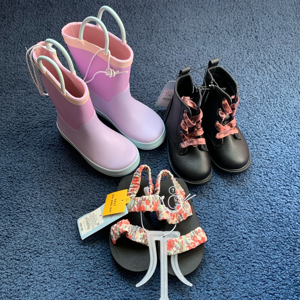 Cat & Jack Toddler Size 7 Footwear Bundle